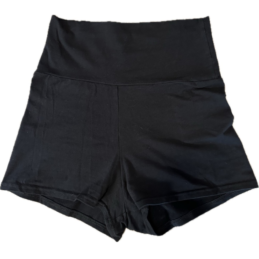 American Apparel High Waisted Black Booty Shorts